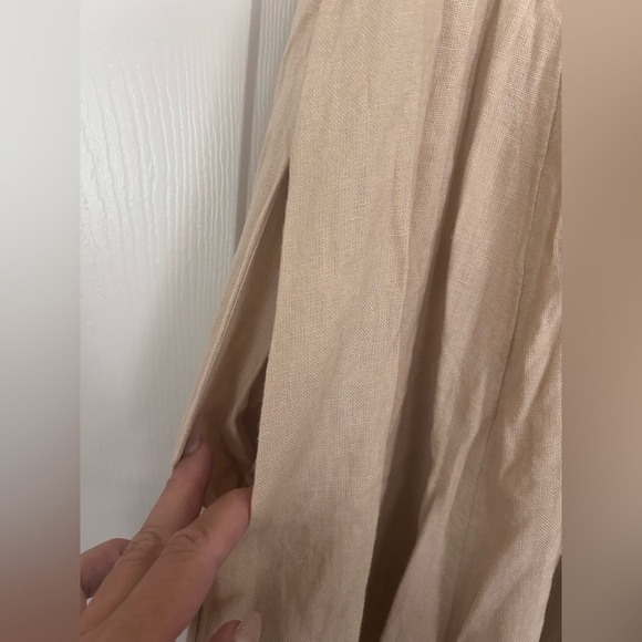 NWOT Free People, Lush Life Linen Strapless Midi Dress, Large - Picture 6 of 7